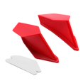 thumbnail image 3 of jinwen 2x Déflecteurs d'Air Latéraux Universels pour Moto Accessoire Modification ABS Rouge, 3 of 5