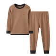 thumbnail image 1 of Jalioing Pyjama pour Enfants 2 Pcs T-Shirt à Col Ras du Cou et Pantalon Ensemble de Pyjama Garçons Filles Confortable Pyjama à Manches Longues, 1 of 3
