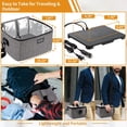 thumbnail image 2 of Aotto Portable Oven, 12V, 24V, 110V Portable Food Warmer, Mini Personal Microwave Heated Lunch Box for Work Reheating and Cooking Meals in Truck, Vehicle, Travel, Camping, Picnic, Gray, 2 of 7