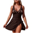 thumbnail image 2 of Ailaofu Maillots de Bain une Pièce pour Femmes à Contrôle du Ventre, Croisés Rehausseur, Robe de Bain Froncée 2026, 2 of 5