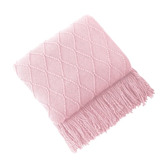 Soft Blankets and Throws Blanket Soft Knitted Blanket Fringed Blanket Sofa Blanket Sleeping Blanket 180X130Cm Large Soft Blanket
