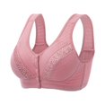 thumbnail image 1 of CHUANK Bra Women Wireless Front Close Bra T Back Plus Size Seamless Unlined Bra For Large Bust Ladies Bralette, 1 of 2