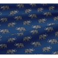 thumbnail image 5 of oneOone Viscose Jersey Fabric Elephant Block Printed Fabric 1 Yard 60 Inch Wide, 5 of 5