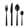 thumbnail image 1 of Safdie & Co. Flatware Stainless Steel Onyx Black 16PC Set, 1 of 2