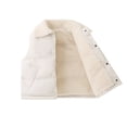 thumbnail image 4 of FAOWME 2025 Winter Children Vest Lamb Coat Beige 7-8 Years, 4 of 6