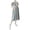 Grey, variant on Wo-Fusoul Maternity Dress for Women, Short Sleeve Lapel Loose Fit Casual Comfortable Solid Color, Pregnancy Dress