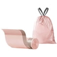 thumbnail image 2 of Plastic Garbage Bags 1-Piece Pink Plastic Garbage Bags Drawstring Kitchen Trash Bags for Household Bathroom Dormitory Thick Leak-Proof Heavy Duty Rkxzt, 2 of 7