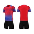thumbnail image 2 of BOBOGOJP Ensemble à Manches Courtes pour Garçons, T-Shirt à Col Rond et Shorts, Séchage Rapide, Survêtement Décontracté, Ensemble 2 Pcs pour Enfant (3-4 Ans, I), 2 of 3