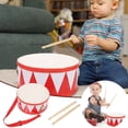 thumbnail image 1 of BotaniNest 1 Ensemble d'Instrument de Percussion Jouet pour Enfants Tambour à Deux Faces Excellent Jouet Éducatif Musical, 1 of 6