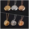 thumbnail image 3 of Miangastore 10pcs Round Locket Necklace Pendants Photo Frame Necklace Charm DIY Necklace Pendant, 3 of 9