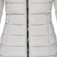 thumbnail image 4 of Fankiway Veste Décontractée Mi-Longue à Capuche à Manches Longues pour Femme avec Petit Imprimé Style Gris m, 4 of 4