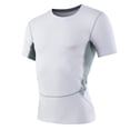 thumbnail image 1 of hotojiny Men’s Compression Shirts Short Sleeve Quick Dry Sports Athletic Workout Tee Base Layer Undershirt T-Shirt Tops, 1 of 3