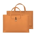 thumbnail image 1 of Eoozwa Sac pour Ordinateur Portable Extensible à Grande Capacité, Sac à Main d'Ordinateur en Cuir PU Résistant à l'Usure avec Rangement à 3 Couches, Mallette d'Affaires à Accès Facile, 1 of 6