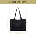 thumbnail image 2 of Grand Sac Fourre-Tout Réversible pour Femmes Rétro à Franges en Cuir, Sacs à Bandoulière, Sacs à Main Mode pour Dames, Sac Cartable (Blanc), 2 of 7