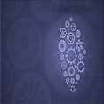 thumbnail image 1 of Ahgly Tapis d'Intérieur Lavable en Machine Carré Transitionnel Bleu Nuit, 5 Pieds Carré, 1 of 7