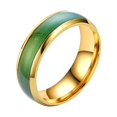 thumbnail image 2 of TIMIFIS Rings Knuckle Stacking Rings Fashionable Temperature Sensitive Glaze Seven Color Color Changing Ring Light Rings for Women;Teen Girls;Man ummer, 2 of 3