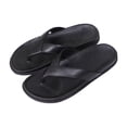 thumbnail image 4 of FRSASU Womens Platform Flip Flops Open Toe Slides Flat Sandals Thong Summer Beach Vacation Shoes Black, 4 of 9
