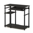 thumbnail image 2 of Pemberly Row Engineered Wood Computer Desk with Bookshelf in Espresso/Black, 2 of 5