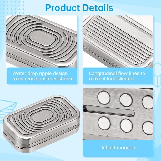Fidget Slider Magnétique Triangulaire Wakects - Jouet Anti-Stress Métal Rotatif Spirale Pour TDAH Et Anxiété Jouet Anxiété Adultes Fidget Slider Magnétique Triangulaire Wakects - Jouet Anti-Stress Métal Rotatif Spirale Pour TDAH Et Anxiété Jouet Anxiété Adultes