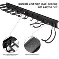 thumbnail image 3 of Tool Organizer Wall Mount Garage Storage Wall Organizer Garden Tool Storage Rack with PC fabric bag holder with Hooks with Straps use for Ski Gears Rake Shovel Yard Tool, 3 of 7