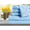 thumbnail image 1 of Mocassi 1800 Series Sheet Set 2 Pieces Pillowcases, King Size - Aqua Blue, 1 of 3