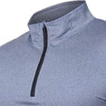 thumbnail image 4 of Men's Quarter Zip Long Sleeve Running Pullover - Quick-Dry Athletic Shirt for Workout & Outdoor, 4 of 4