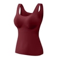 thumbnail image 1 of RXIRUCGD Haut Chaud Chauffant pour Femmes, Mode, Uni, à Encolure Ronde, avec Coussinet de Poitrine ( Rouge, Taille : TG ), 1 of 3