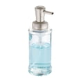 thumbnail image 1 of iDesign Hamilton Clear Glass Foaming Soap Pump, 3" x 3" x 8.3", Clear/Brushed, 1 of 5