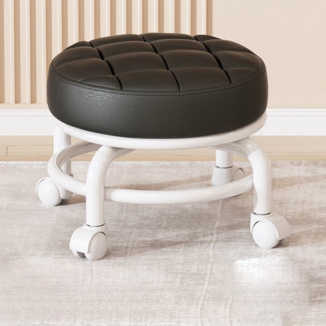 Dvkptbk Wheeled Low Stool for Home Use Universal Wheel Doorway Lazy Man Shoe Stool Multifunctional Seamstress Wheelchair Sitting Stool Small Stool Small Stools Home Essentials