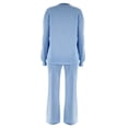 thumbnail image 4 of Wensltd Ensemble à Capuchon pour Femmes Couleur Unie Décontracté Col Ras du Cou Manches Longues Haut et Pantalon, 4 of 7