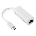 thumbnail image 2 of Adaptateur USB-C vers Ethernet, Adaptateur Usb 3.1 Type C vers RJ45 Ethernet vers Usb-C USB vers Ethernet avec Convertisseur d'Adaptateur LAN Ethernet 100 Mbps pour Ordinateur Portable, 2 of 7