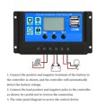 thumbnail image 1 of Panneau Solaire Contrôleur de Charge/charge Lampe Module Professionnel pour Chargeur de Pile Extérieur Régulateur LCD 30A 12V/24V, 1 of 9