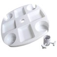 thumbnail image 1 of Maoww Plateau de Table pour Parasol de Plage Extérieur avec 4 Porte-Gobelets Support Chapeaux Parapluies, 1 of 6