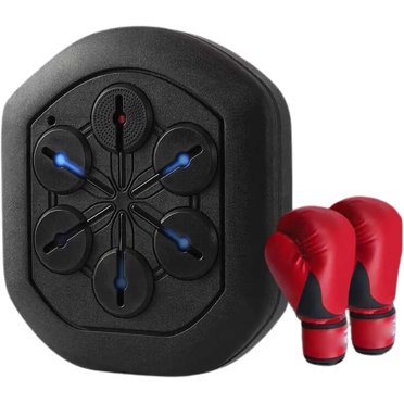 Boxing Machine Wall Mounted Boxing Workout, Smart Music Boxing Training Machine with Boxing Gloves Bluetooth Connection Indoor