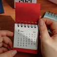 thumbnail image 4 of PVCS 2022 Calendrier de Bureau Étudiant Portable Bloc-Notes Ornement Décoration Blanc, 4 of 6