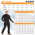 thumbnail image 4 of CHOK Men‘s Fleece Lined Hiking Pants Waterproof Snow Ski Softshell Hunting Pants Navy XL, 4 of 6