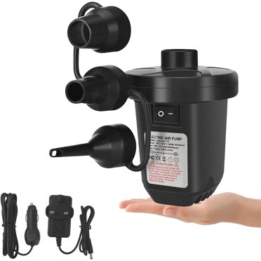 Electric Air Pump,220-240V/130W High Power Electric Air Pump for Air Bed Mattress Inflatables, Fill Inflator Deflator with 3 Sizes Nozzle