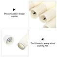 thumbnail image 3 of UPOUART 12Pcs White LED Electronic Flameless Pillar Candles Battery Powered for Decor, 3 of 8