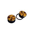 thumbnail image 4 of Paire de Bouchons d'Oreilles en Acrylique Camouflage Brun à Vis, 4 of 4