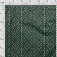 thumbnail image 2 of oneOone Cotton Cambric Fabric Ethnic Geometric Flame Stitch Printed Craft Fabric BTY 56 Inch Wide, 2 of 4