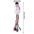 thumbnail image 2 of SIfdSeng Rope Christmas Theme Dog Toy with Rope Body for Puppy Dog Chew Toy for Puppy Interactive Toy Pet Toys Dog Toy for Aggressive Chewers Large Dog Toy, 2 of 6