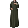 thumbnail image 2 of Gspmoly Robes pour Femmes, Robe Décontractée Ample à Col Montant avec Poches, Couleur Unie à la Mode pour Femmes, Robes Formelles pour Femmes Offres du Jour, 2 of 6