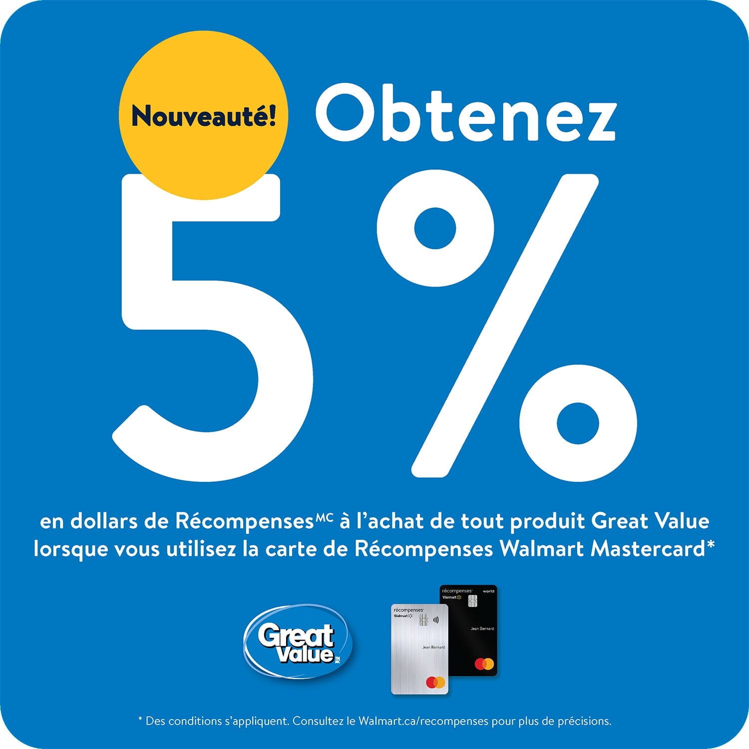 Chasse-moustiques Great Value de 25 % Deet