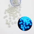 thumbnail image 2 of BINGLI 100PCS Diamond Shaped Luminous Stone Glow Rocks Glow in the Dark Rocks Outdoor Decorations Stones Small Luminous Pebbles for Fish Tank Aquarium Bonsai Yard Decor ﻿, 2 of 3