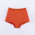 thumbnail image 2 of Swstbby Womens Briefs, Women Fashion Solid Color High Waist Boxers Leisure Breathable Briefs Orange M, 2 of 5