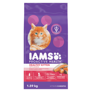 IAMS PROACTIVE HEALTH Nourriture de chat sec de chat en bonne santé avec du saumon, 1.59kg sac