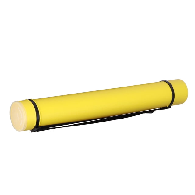 Tube Blueprint, Tube Affiche Rond Anti-Choc Extensible Portable Grande Capacité avec Sangle pour Voyage pour Extérieur pour Rangement Blanc,Jaune,Bleu,Noir,Rouge