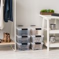 thumbnail image 3 of IRIS USA 4-Pack Storage Bins with Lids, 13 Quart, Made in USA Stackable See-Through Organizing Solution Latches Durable Nestable Containers Secure Pull Handle, BPA-Free, 3 of 3