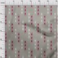 thumbnail image 2 of oneOone Georgette Viscose Fabric Arrow Sign Kasuri Print Sewing Fabric BTY 42 Inch Wide, 2 of 4