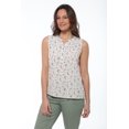thumbnail image 1 of JAX Women's Printed Sleeveless Textured Top, 1 of 5